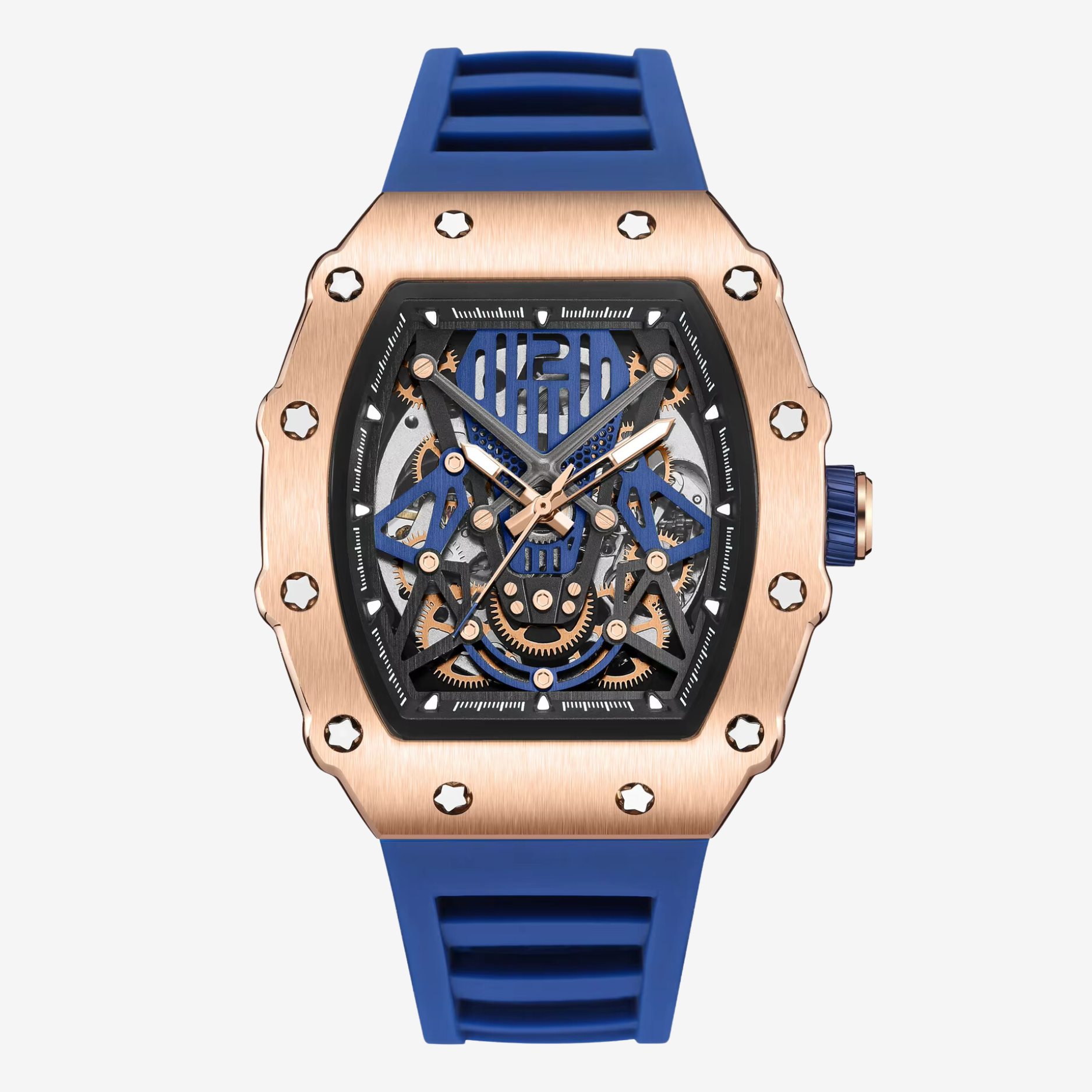 ChronoSport Blue - Automatic Skeleton Sport Watch